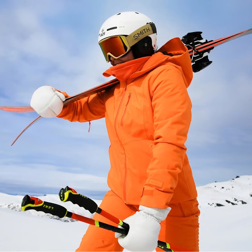 Halfdays Women's Orange Ski & Snow Jacket Small